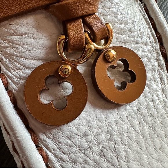 Size 37.5 LOUIS VUITTON WHITE BROWN LOAFERS - Picture 11 of 17